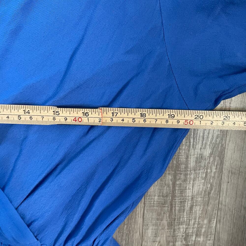 Maeve Anthropologie Blue V-Neck Utility Dress, Size L - Picture 13 of 16